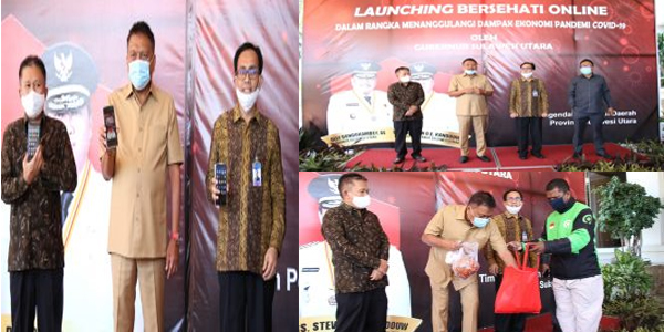 Gubernur Olly Launching Bersehati Online untuk Tanggulangi Dampak Ekonomi Akibat Pandemi Covid-19