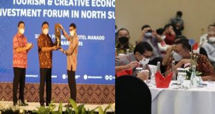Menparekraf Sandiaga Uno Suport Gubernur Olly Bangun Pariwisata Sulut