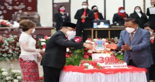 Hadiri HUT ke-398 Manado, Gubernur Olly Minta Pemkot Manado Fokus Tangani Covid-19